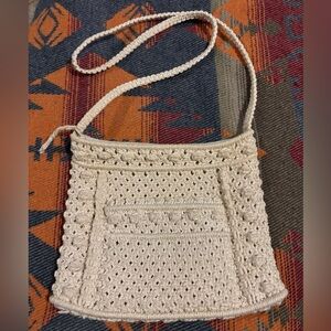 Vintage, BoHo, Macrame, Mini Purse